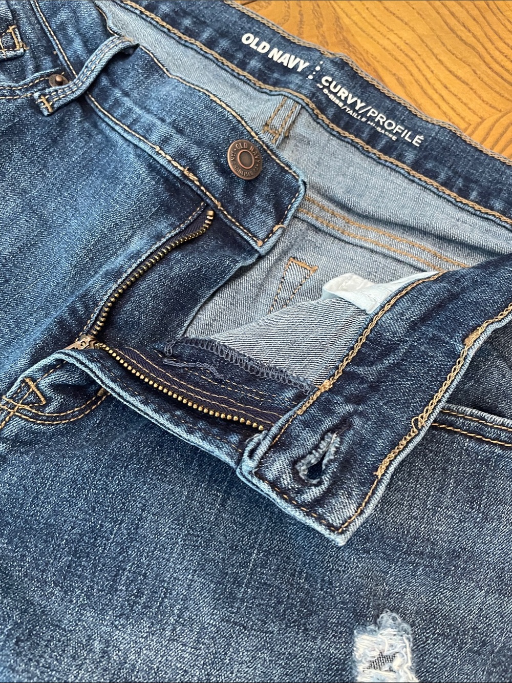 Old Navy Dark Blue Curvy Profile Jeans M57 - Picture 5 of 10
